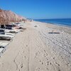 Italy, Marche, Porto Sant'Elpidio beach, tiki huts
