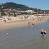 Italy, Marche, San Benedetto del Tronto beach, view from breakwater