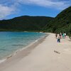Japan, Amami, Amami Oshima, Nishikomi beach, wet sand