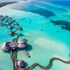 Maldives, Noonu, Soneva Jani island, aerial view