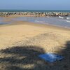 Sri Lanka, Marawila beach, breakwater
