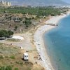 Turkey, Anamur beach, beach at ruins of Anamurium