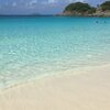 USVI, St. John, Cinnamon Bay beach, azure water