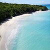 Antigua, Bush Bay beach, view from above