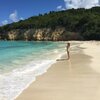 Antigua, Bush Bay beach, water edge