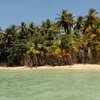 Brazil, Boipeba, Barra beach, view from water