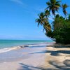 Brazil, Boipeba, Barra beach, water edge