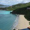 BVI, Tortola, Trunk Bay beach, view from top