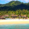 Cook Islands, Rarotonga, Manuia beach, aerial view