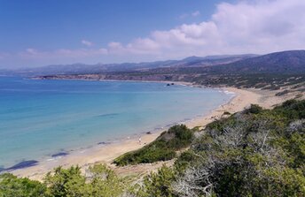 Cyprus, Lara beach, view from above