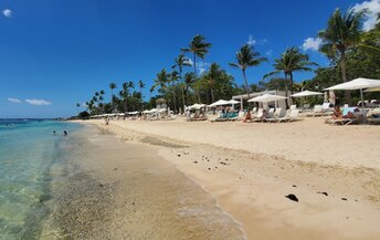 Dominican Republic, Playa Minitas beach, water edge