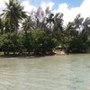 French Polynesia, Raiatea, Sunset beach, view from pier