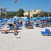 Italy, Marche, Marzocca beach, view from water