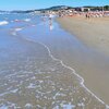 Italy, Marche, Palombina beach, water edge