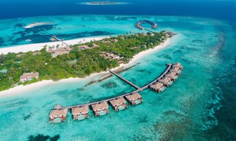 Maldives, Noonu, Kudafunafaru island, aerial view