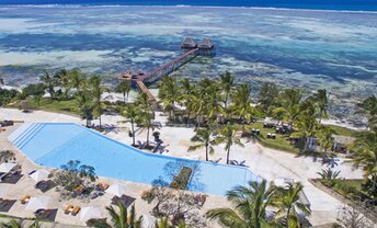 Melia Zanzibar beach, pool, aerial