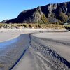 Norway, Farstad beach, creek