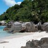 Seychelles, Mahe, Anse Etoile beach, rocks & trees