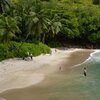 Seychelles, Mahe, Anse Major beach, palms
