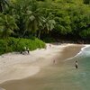 Seychelles, Mahe, Anse Major beach, palms