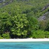 Seychelles, Mahe, Baie Ternay beach, view from water