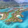 Seychelles, Mahe, Eden Island, aerial view