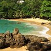 Seychelles, Mahe, Sunset beach, view from south