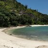 Seychelles, Mahe, Therese islet, beach, hill