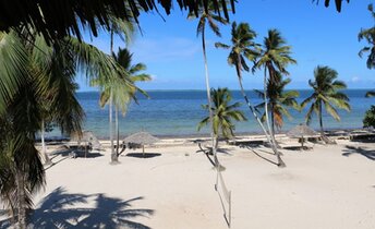 Tanzania, Zanzibar, Chwaka beach, view from balcony