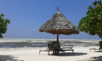 Tanzania, Zanzibar, Makunduchi beach, tiki hut