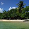 Trinidad and Tobago, Tobago, Buccoo Bay beach, view from water