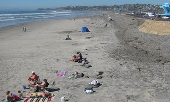 USA, California, San Diego, Cardiff beach, view from south