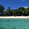 Cook Islands, Rarotonga, Murivai beach, view from water
