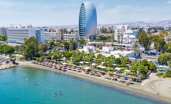 Cyprus, Limassol Power Beach, aerial view