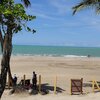 Dominican Republic, Playa Bahia Esmeralda beach, fence