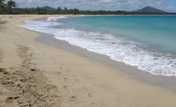 Dominican Republic, Playa El Limon beach, view to west