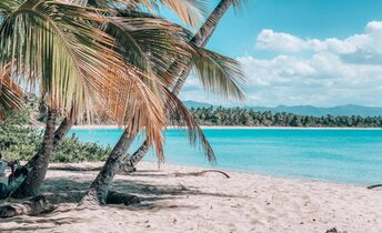 Dominican Republic, Playa Esmeralda beach (Puerto Icaco), bay view