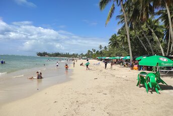 Dominican Republic, Playa Guayacanes beach, water edge