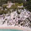 Dominican Republic, Playa Isla Catalina beach, aerial view