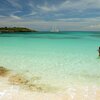 Dominican Republic, Playa Isla Catalina beach, azure water