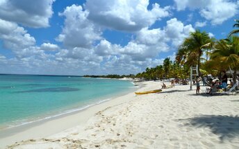 Доминиканская Республика, Пляж Плайя-исла-Каталина, белый песок