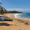 Dominican Republic, Playa La Vacama beach, boats