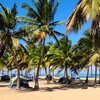 Dominican Republic, Playa La Vacama beach, campsite