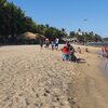 Dominican Republic, Playa Najayo beach, palms