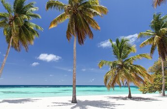 Dominican Republic, Saona, Canto de la Playa beach, azure water