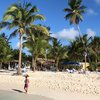 Dominican Republic, Saona, Playa Bonita beach, view from water