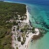 Dominican Republic, Saona, Playa Palmera beach, aerial view