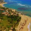 Dominican Republic, Uvero Alto beach, aerial view from south