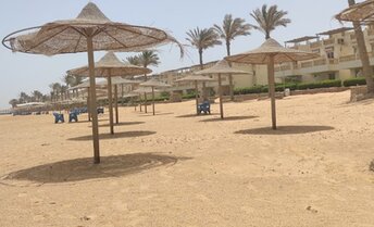 Egypt, Sokhna beach, view from water