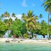 French Polynesia, Raiatea, Motu Iriru islet, view from water